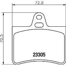 HELLA 8DB355019441 (425217 / 425290 / 425334) комплект тормозных колодок, дисковый тормоз