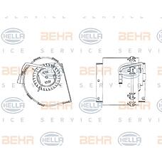 BEHR-HELLA 8EW009158-511 (0028303108 / A0028303108) электродвигатель вентилятора салона