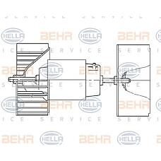 BEHR-HELLA 8EW009159-171 (A0008306208 / 0008306208) электродвигатель вентилятора салона