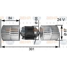 BEHR-HELLA 8EW351034-031  вентилятор радиатора отопителя