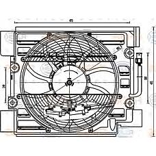 BEHR-HELLA 8EW351040-101 (64548380780 / 64548370993 / 8370993) вентилятор радиатора двигателя