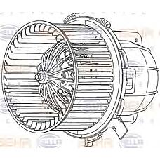 BEHR-HELLA 8EW351040-251 (8K1820021C / 8K1820021B) электродвигатель вентилятора салона