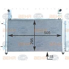 BEHR-HELLA 8FC351303-141 (96591582 / 96663729 / 96658674) радиатор кондиционера