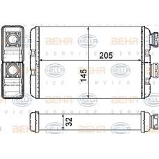 HELLA 8fh351311-321 (64118372771 / 8372771) радиатор отопителя BMW (БМВ) 3 (e46)