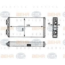 BEHR-HELLA 8FH351312-441 (81619010067) радиатор отопителя