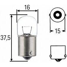 HELLA 8GA 002 071-121 (00209694 / 0108305 / 01413) лампа hella галогеновая r5w ba15s 10w