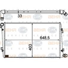 BEHR-HELLA 8MK376756-701 (1K0121251AK / 3C0121253S) радиатор двигателя