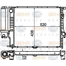 BEHR-HELLA 8MK376888-134 (17111740699 / 1740699 / 17111740696) радиатор двигателя