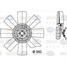 BEHR-HELLA 8MV376731-101 (1676291 / 3979988 / 8113455) вентилятор радиатора двигателя