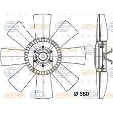 BEHR-HELLA 8MV376731-331 (1368064 / 1423891 / 13680641423891) вентилятор радиатора двигателя