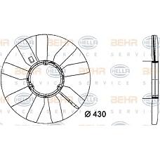 BEHR-HELLA 8MV376733-281 (1032000423 / A1032000423) крыльчатка вентилятора