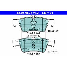 ATE 13.0470-7171.2 (0044204420 / 0034205120 / 0004230230) колодки дисковые задние ceramic\ mb w211 2.0-2.4 / 2.0cdi-2.7cdi / sl r230 5.0 / 5.5 01>
