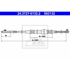 ATE 24372701322 (191609721E) трос, стояночная тормозная система