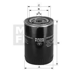 MANN-FILTER W1150/2 (0451203231 / 0986AF1162 / 100200) фильтр масляный
