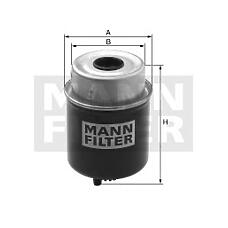 MANN-FILTER WK8124 (2854796 / 2855755 / 2855756) фильтр топливный