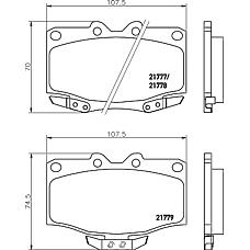 PAGID T3057 (0449160110 / 0446560050 / 04465YZZAX) комплект тормозных колодок, дисковый тормоз