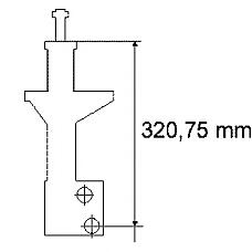 BOGE 32-A70-F (1H0413031L / 1H0413031Q / 535413031C) амортизатор VW Passat (Пассат) 88> передний 