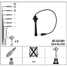 NGK 0352 (FP8518140A / FP8618140A / RCEZ1201) провода высоковольтные, комплект
