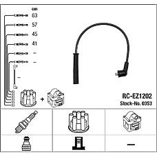 NGK 0353 (RCEZ1202) провода высоковольтные, комплект