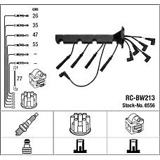 NGK 0556 (12121727928 / 1727928 / RCBW213) высоковольтный провода м40 / 43  e34-м40 / 43( 88-95) комплект