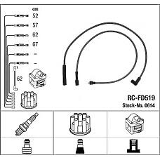 NGK 0614  провода высоковольтные, комплект