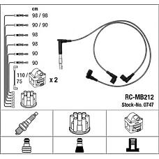 NGK 0747  провода высоковольтные, комплект