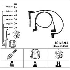 NGK 0749 (RCMB214 / ZEF597) провода высоковольтные, комплект