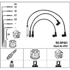 NGK 0791 (0791 / 1612492 / RCOP421) высоковольт.провода ком / кт