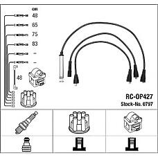 NGK 0797 (1612462 / 90009357 / RCOP427) провода высоковольтные, комплект