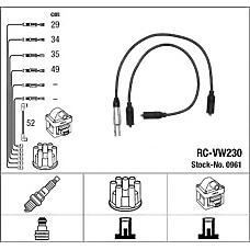 NGK 0961 (037905409D / RCVW230) провода высоковольтные, комплект