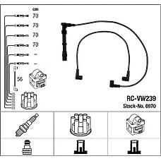 NGK 0970 (RCVW239) провода высоковольтные, комплект