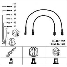 NGK 1590 (1612483 / 90349318) провода высоковольтные, комплект