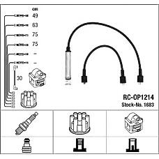 NGK 1683 (1612503 / 90350549) провода высоковольтные, комплект