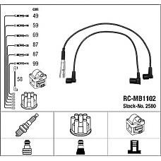 NGK 2580 (1101506318 / 1101506918 / 1101507018) провода высоковольтные, комплект