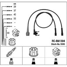 NGK 5595 (7700106221) провода высоковольтные, комплект