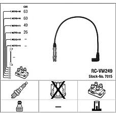 NGK RCVW249 (06A905409F / 06A905409L / 06A905409M) комплект высоковольтных проводов 7015