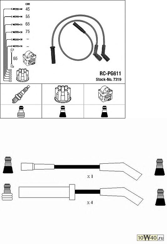 Провода высоковольтные RCPG611