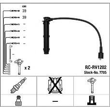 NGK 7705 (GHT291 / RCRV1202) провода высоковольтные, комплект