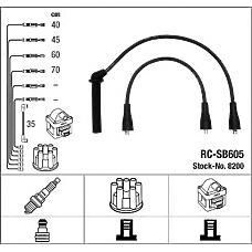 NGK 8200 (8817314 / 8817520 / RCSB605) комплект проводов зажигания