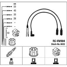 NGK RCVW904 (N10050205 / N10070210 / N10050204) провода в / в 8622
