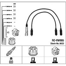 NGK 8623 (RCVW905 / ZEF562) комплект в / в проводов rc-VW905