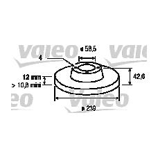 VALEO 186173 (21083501070 / 561388J) Комплект тормозных дисков (2 шт) ВАЗ 2108-2109