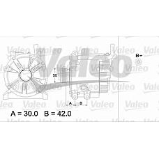 VALEO 437415 (6681540302 / 6681540102 / A6681540102) генератор 14v / 150a\ mb w168 / vaneo 1.7cdi 98>