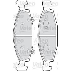 VALEO 598510 (5018592AA) комплект тормозных колодок, дисковый тормоз