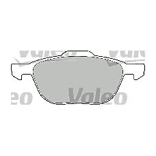 VALEO 598649 (1321517 / 1223682 / BPYK3323ZA) комплект тормозных колодок ford: Focus (Фокус) (2004>) 1.4i, 1.6t