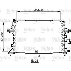 VALEO 734380 (1300269 / 13143570 / 734380_VL) радиатор системы охлаждения\ Opel (Опель) Astra (Астра) 1.7cdti 04>