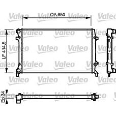 VALEO 735120 (1K0121251CJ / 1K0121251AR / 1K0121253AC) радиатор, охлаждение двигател