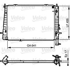 VALEO 735563 (01283085 / 105581 / 253102E100) радиатор охл.  tucson 2.0-2.7 aut.04-