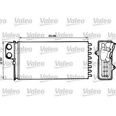 VALEO 812037 (644861 / 95651001 / 644889) радиатор отопителя