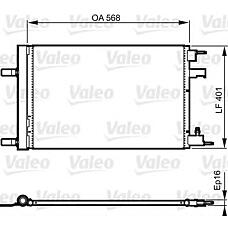 VALEO 814201 (13267648 / 1850136 / 1850219) радиатор кондиционера Chevrolet (Шевроле) cruze, Opel (Опель) Astra (Астра) j